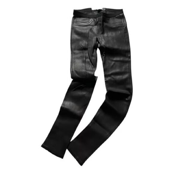 Helmut Lang 100% Lamb Leather Skinny Pants Leggings - Picture 8 of 13